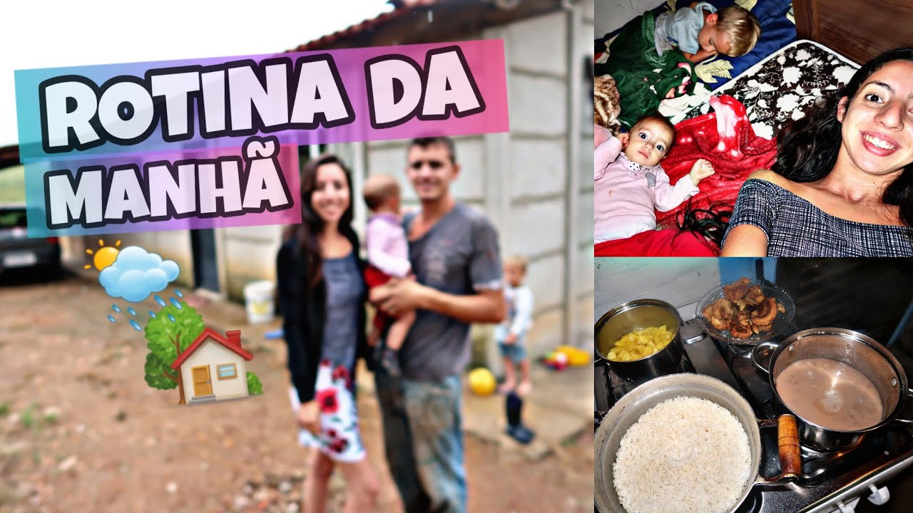 Nossa Rotina Da Manh&atilde; na RO&Ccedil;A COM OS FILHOS!