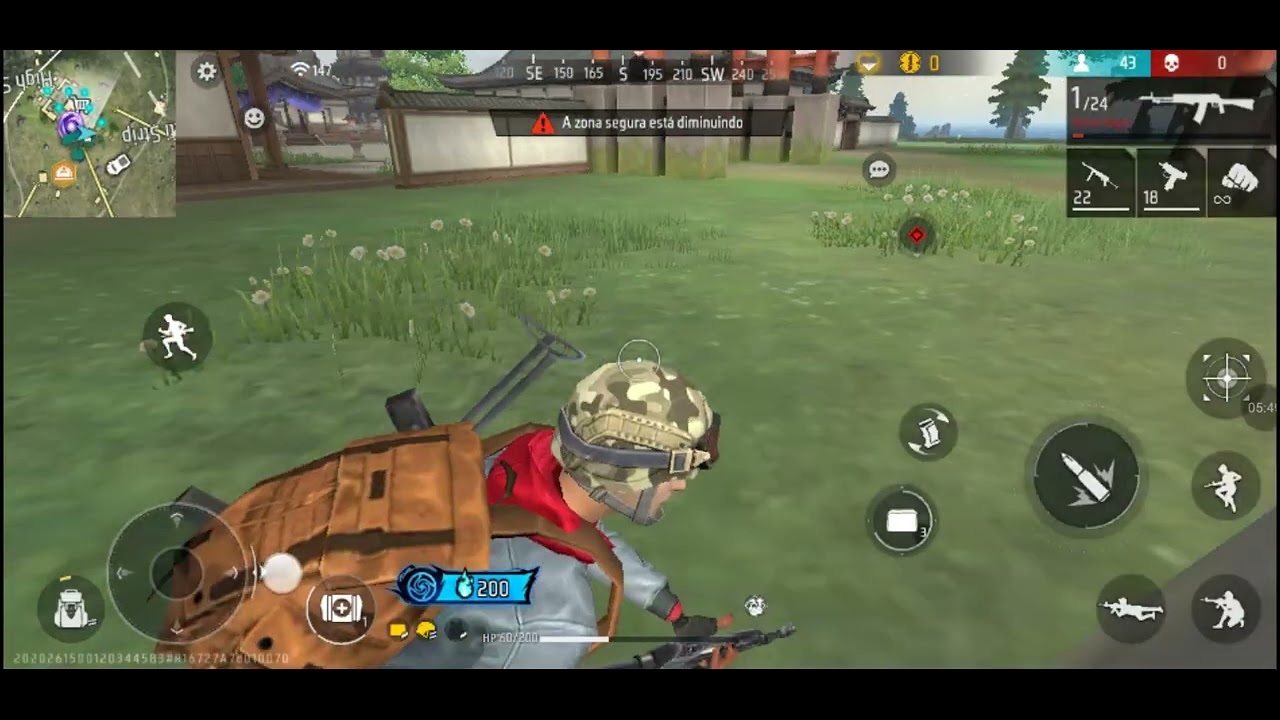 Free Fire pela primeira vez