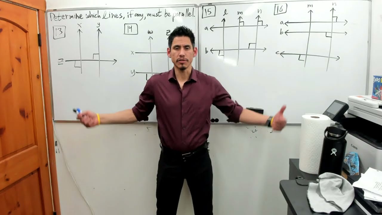 Proofs with Perpendicular Lines | M1+ Unit 10 Practice Test Problems 13-16