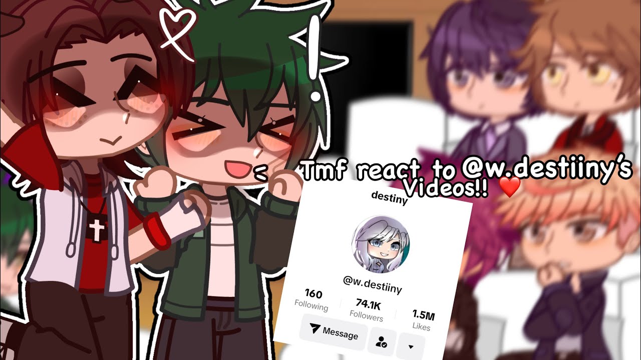 Tmf react to @w.destiny videos!! // gcrv // short // tws + info in desc