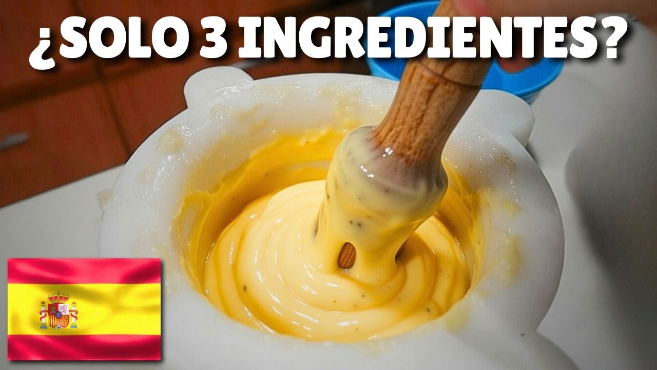 Alioli Valenciano con 3 Ingredientes | La Salsa Más Simple que Sorprende a Todos