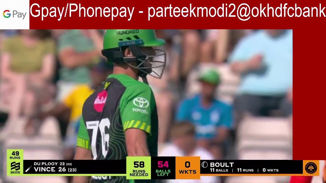 live t20/ 100 over match Men | Southern Brave VS Birmingham Phoenix  | men Match live | The Hundre