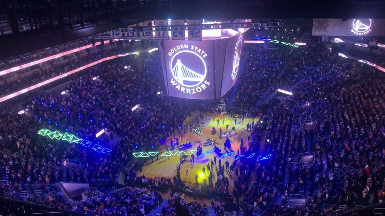 Golden State Warriors Starting Line Up Playoff Intro April 2022
