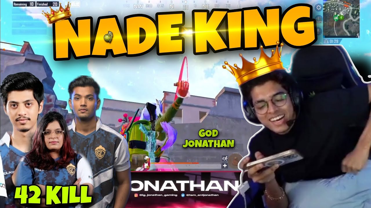 GOD JONATHAN as NADE KING👑 | THE PERFECT NADE | KIKI | ALPHA | SHADOW | NADE GOD | 42 KILL | MNS