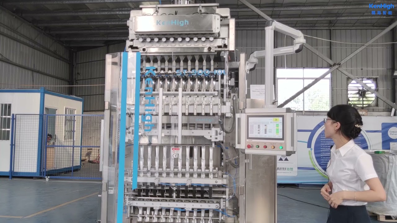 full servo control 10 lanes stick packaging machine for pharmaceutical powder