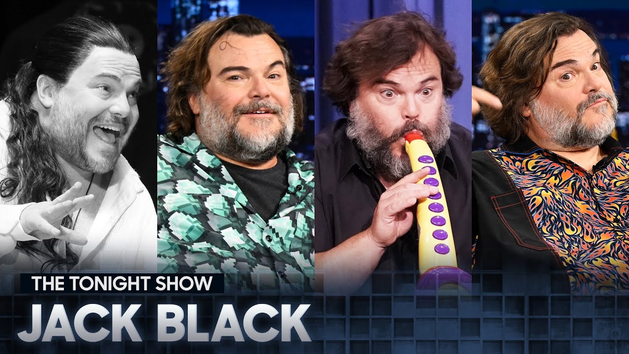 Jack Black Shows Off His Iconic Sax-a-Boom Skills, Shreds the Guitar and Sings a Revenge Song