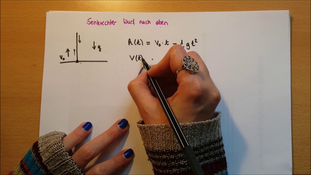 6 Kinematik Senkrechter Wurf nach oben