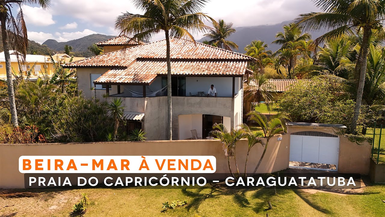 Oportunidade em Caraguatatuba - Casa beira-mar à venda na Praia do Capricórnio!!