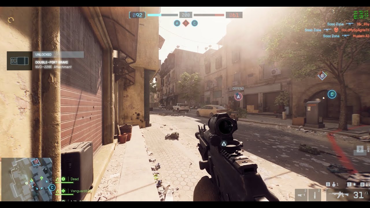 Battlefield 6 / RX 9070 XT / R5 7600 / 1440p / HIGH