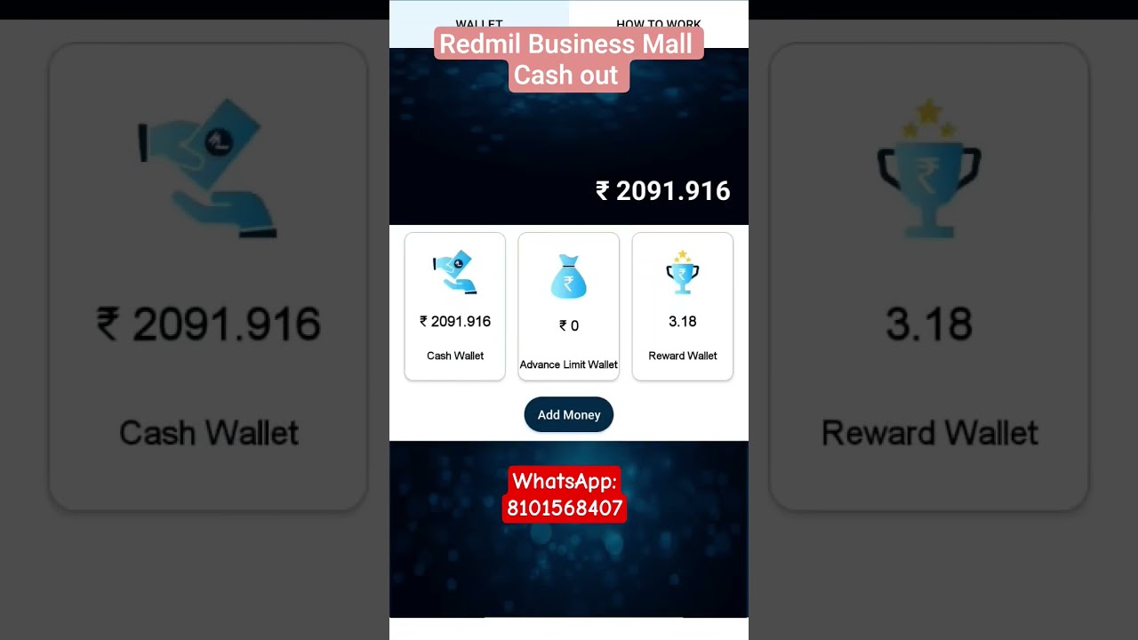 Redmil Businessmall Cash out Problem Solve
