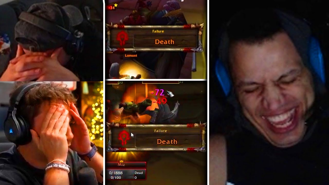 Tyler1 Reacts to Mizkif & Erobb Die in Armory Dungeon