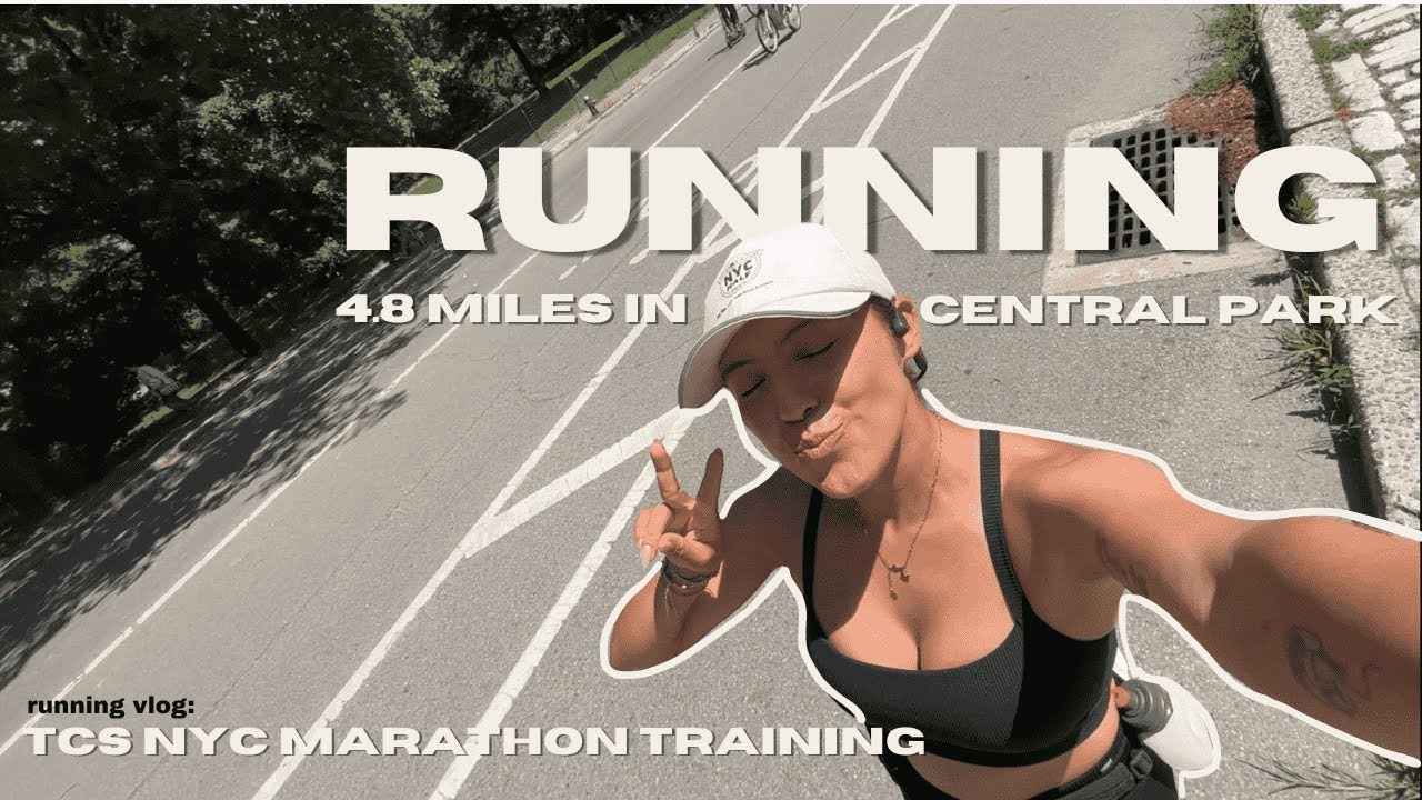 Central Park Running Vlog | Tempo Run, NYC Marathon Training