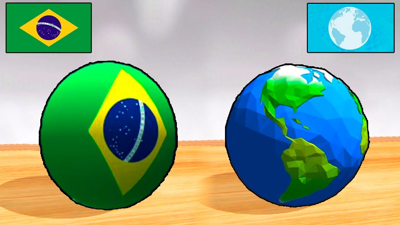 Brazil Ball vs. Earth Ball: Which Ball Will Win - Going Ball or Super Rolling Ball? Race 939