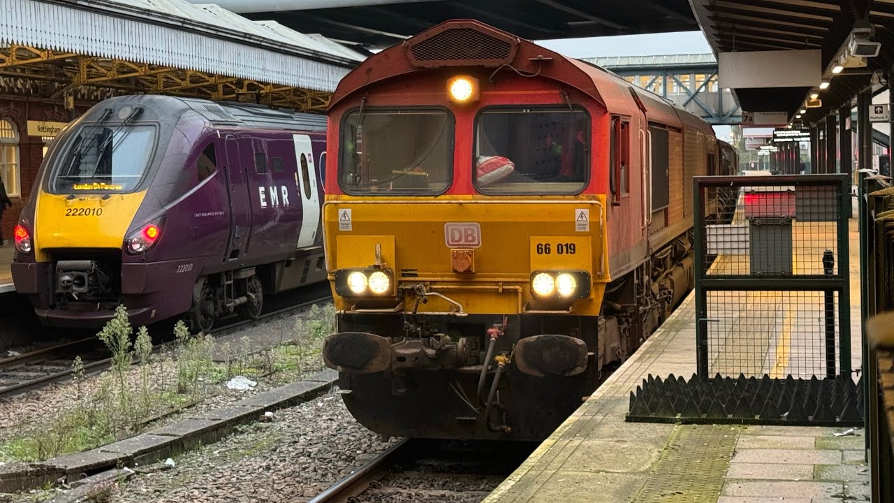 DB Cargo UK Class 66 ‘Shed’ 66019 66171 3J84 Stapleford & Sandiacre to Toton RHTT Circuit 05/11/2024