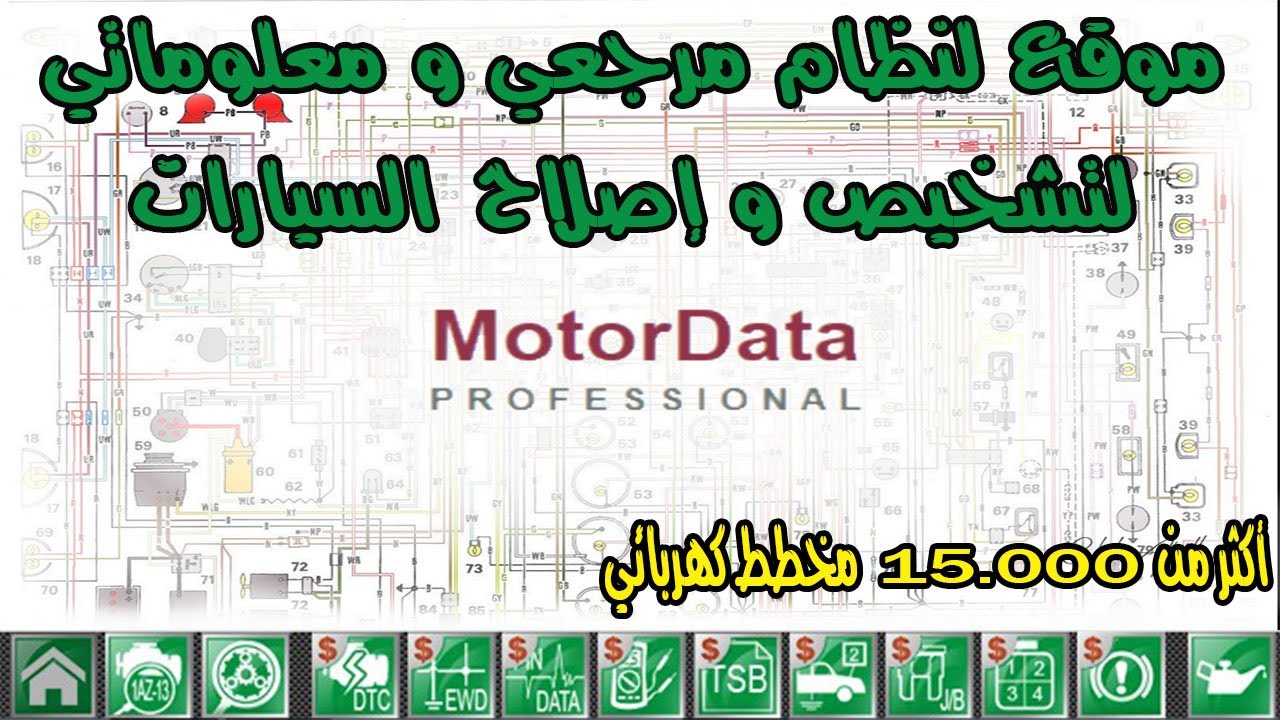 موقع مميز لنظام مرجعي و معلوماتي لتشخيص السيارات و إصلاحها MotorData