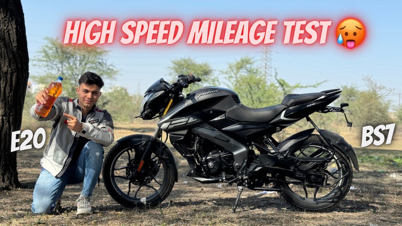 New 2024 NS125 High Speed Mileage Test | Pulsar NS125 1L Mileage |