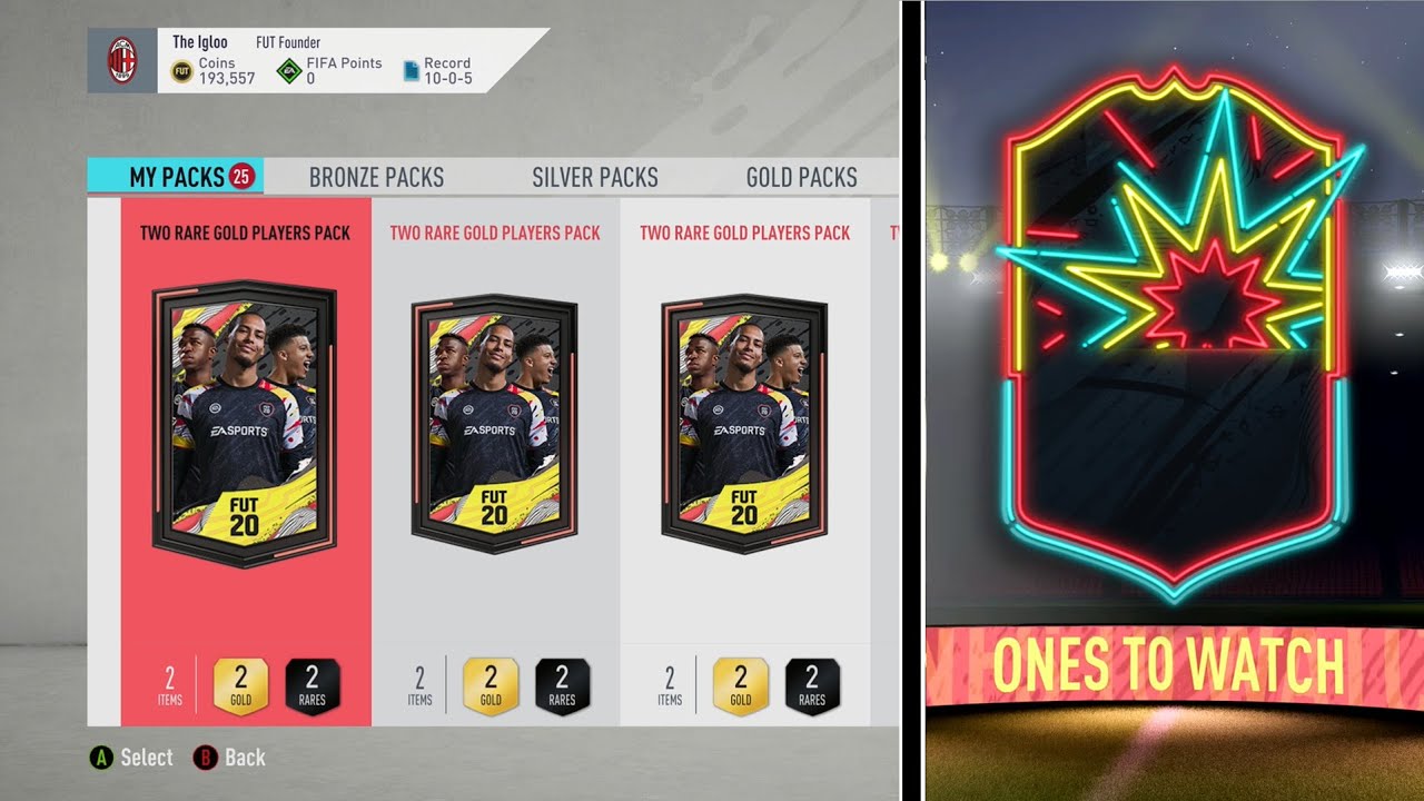 FIFA 20 | Gold Upgrade Packs are the Best | Ones to Watch [OTW] Pack Opening!