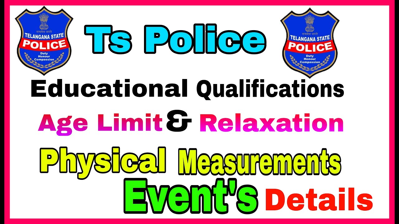 TS Police SI & Constables Physical Events details ||  PMT and PET details in Telugu 2021