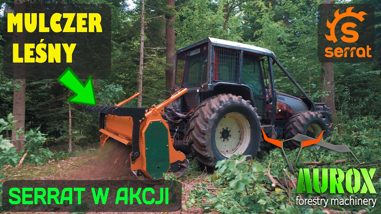 Mulczer leśny Serrat FX+ T-2500 w akcji #maszyny #maszynyrolnicze #maszynyleśne