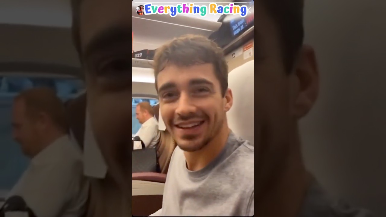 Charles Leclerc sharing his food with Carlos Sainz #charlesleclerc #carlossainz #f1shorts