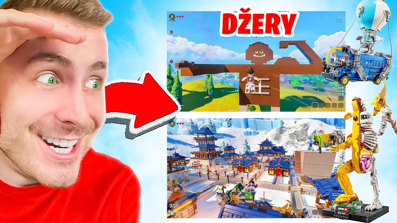 KDO POSTAV&Iacute; LEP&Scaron;&Iacute; STAVBU VYHRAJE FORTNITE LEGO!!