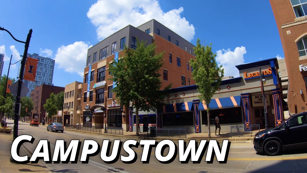 UIUC Campustown, Green Street | Champaign-Urbana 4K Walking Tour