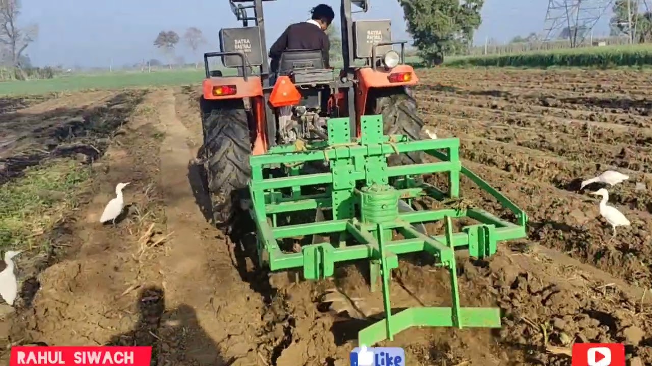 गन्ना पेडी प्रबंधन के लिए खेत में चलवाई आरएमडी 48 इंची गन्ना बुवाई में 42 इंची मैं कैसा हुआ काम