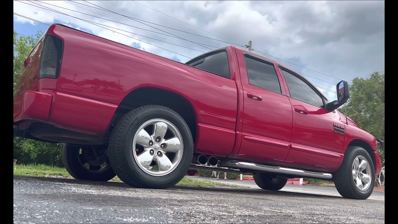 Dodge Ram 4.7 Middle/Side exit FlowMaster FX (SOUND🔊)