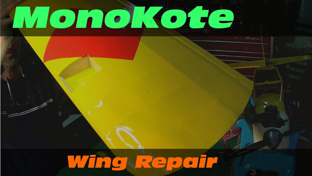 Monokote Repair on a Balsa Wing