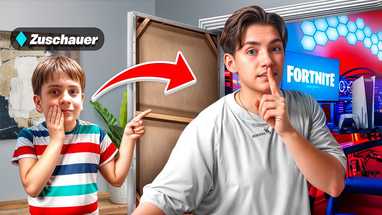 Ich baue einen geheimen Gaming Room für meinen Zuschauer! 😳