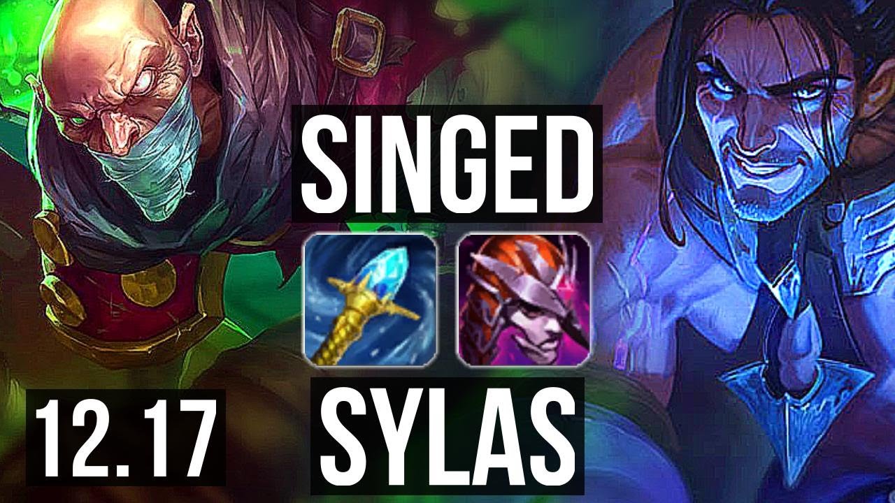 SINGED vs SYLAS (TOP) | 3/0/12, 1.5M mastery | EUW Diamond | 12.17