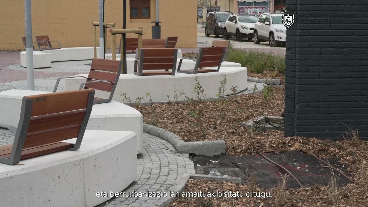 Reurbanizadas ocho calles y dos plazas culminan las obras en el sureste de la Txantrea