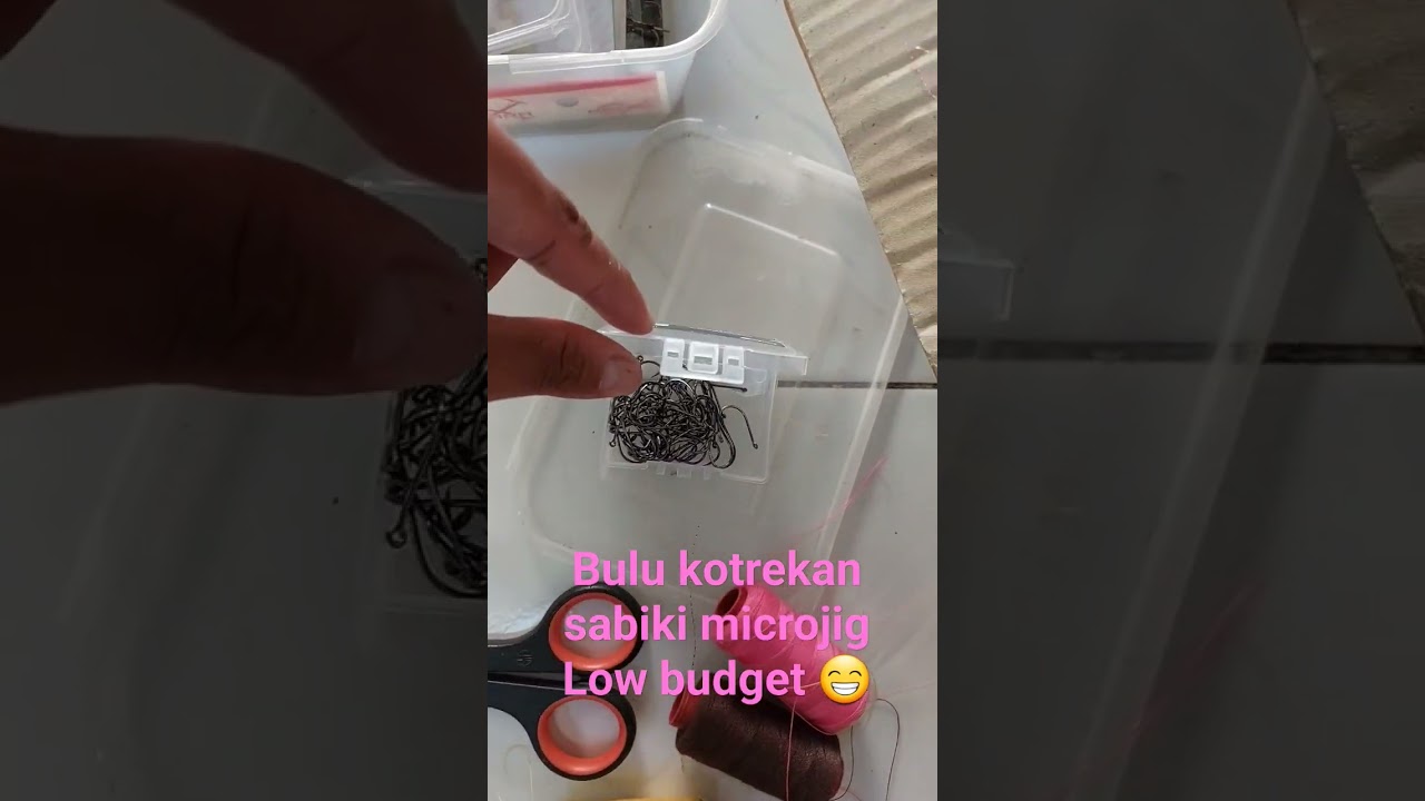create sabiki microjig, umpan kotrekan. 