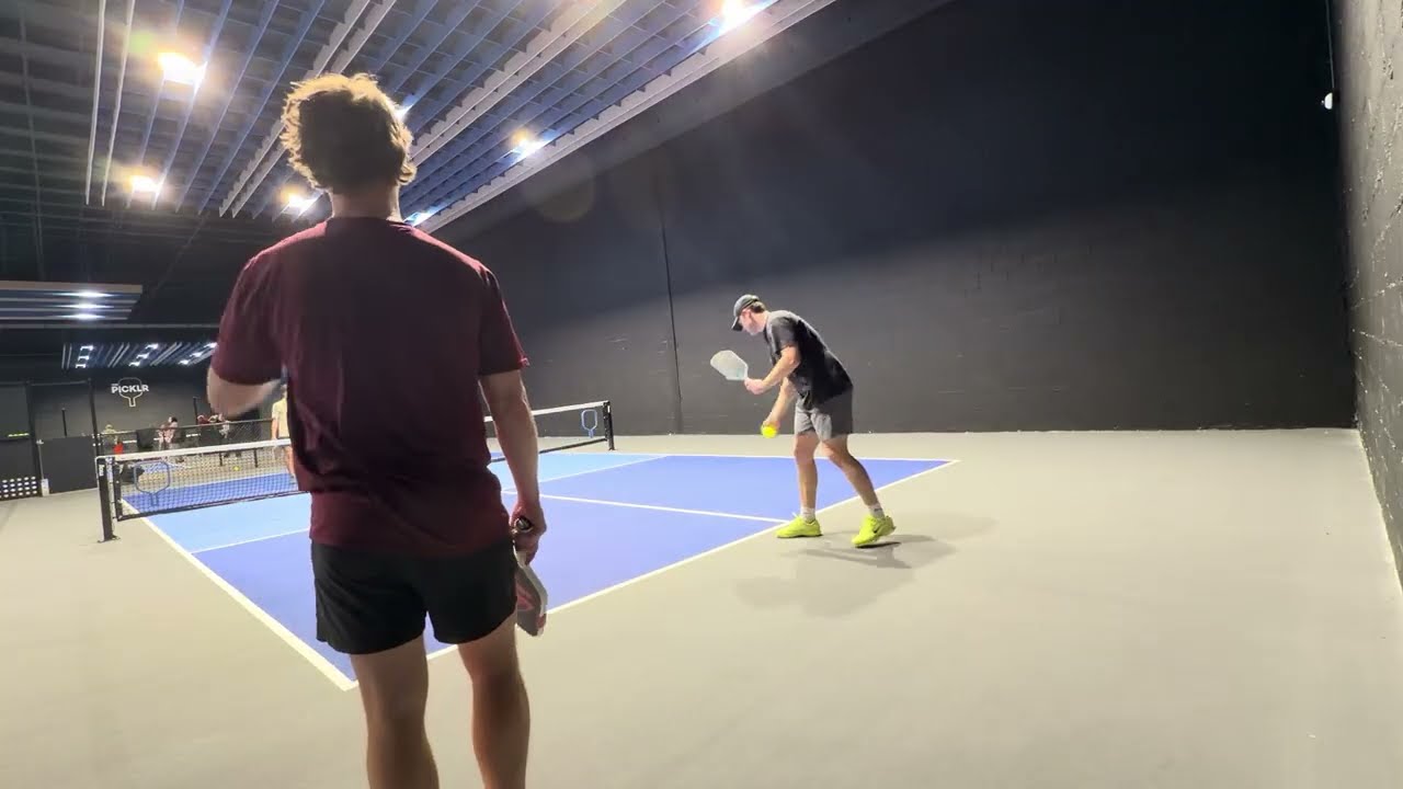 4.5 Pickleball. Smart Dinks, Counters and Good 3rd Shot Drops @ Picklr Dan/Wyatt vs Alain/Justin