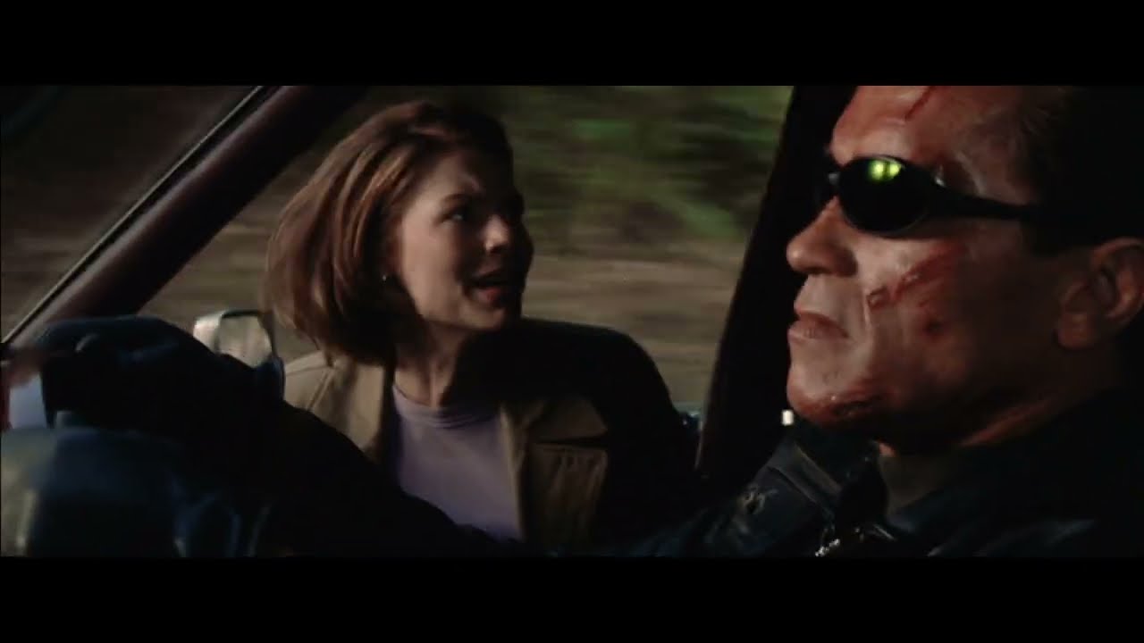 Terminator 3 Rise of The Machines (2003) - Grave Yard Cemetery Shootout Scene Part 2 -  (1080)