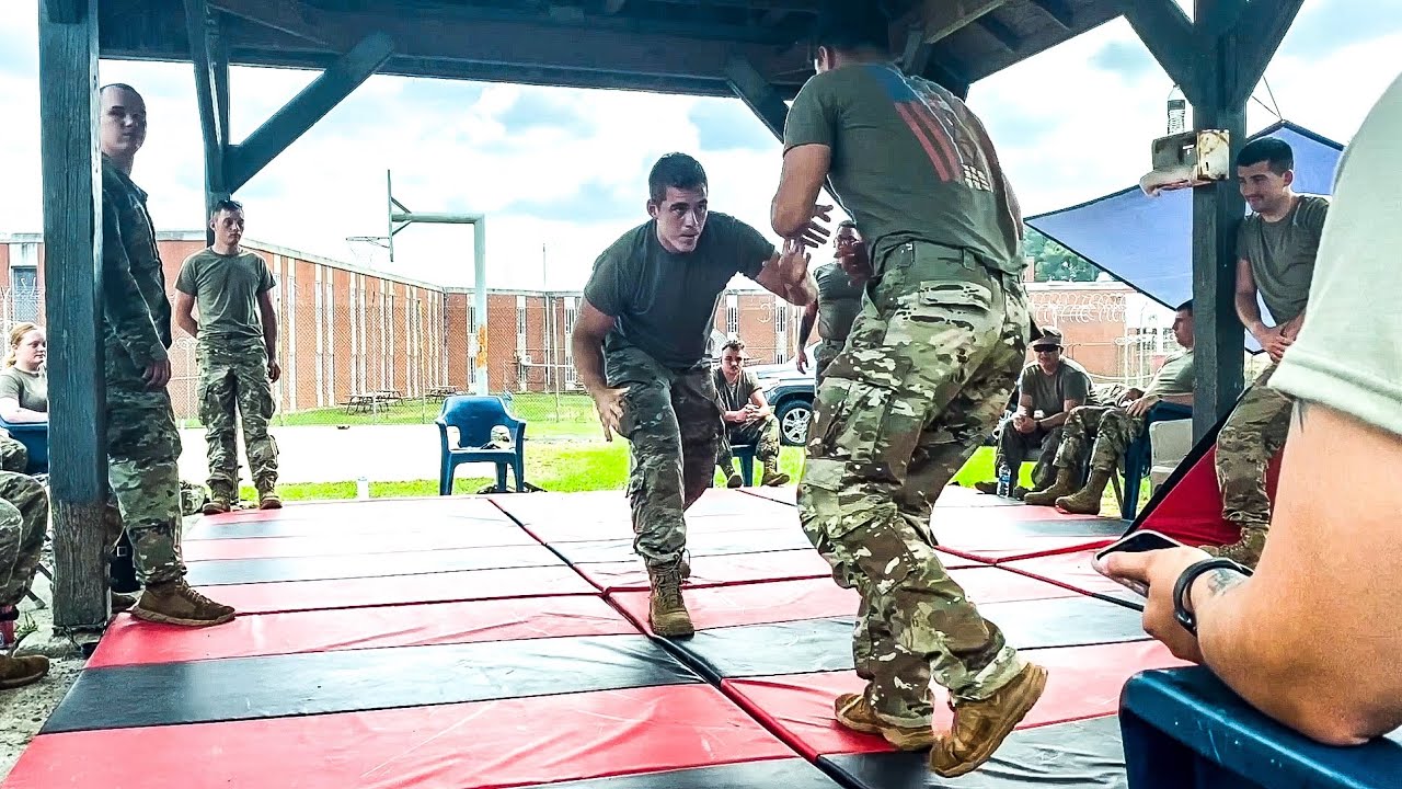 Army wrestling FIRST TO A TAKEDOWN