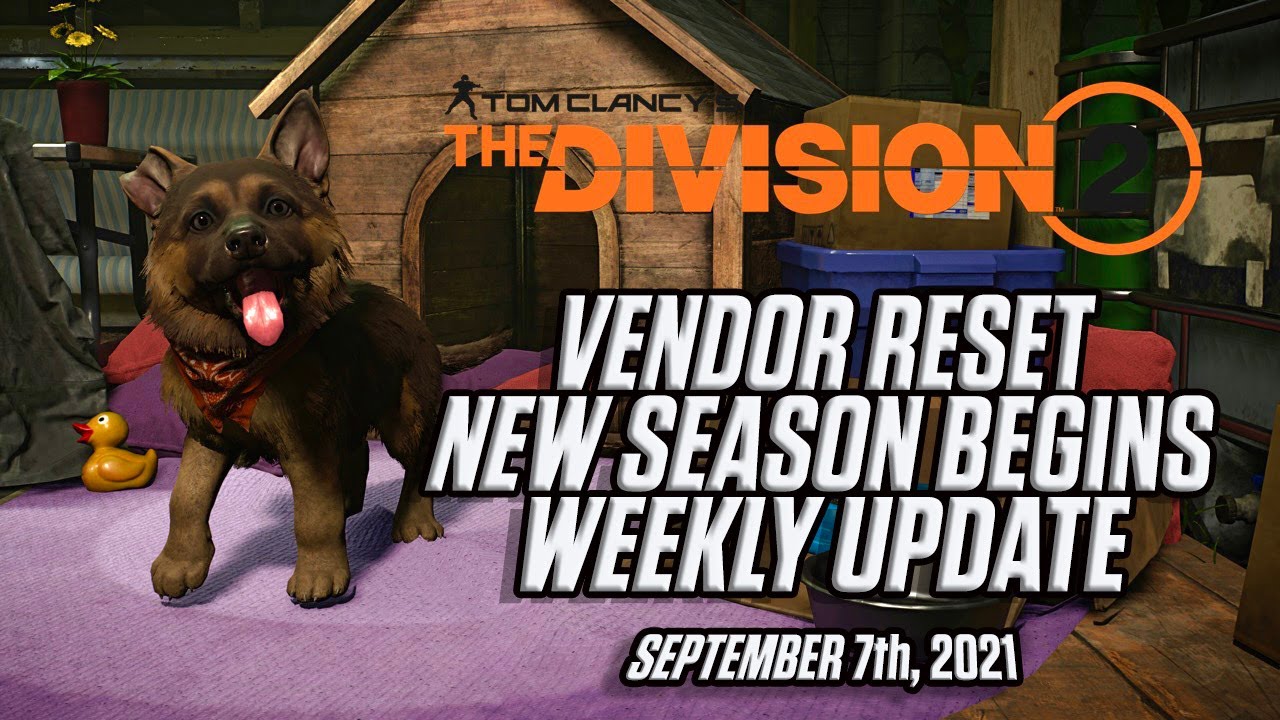 THE DIVISION 2 | MUST BUY ITEMS | WEEKLY VENDOR RESET | WEEKLY UPDATE