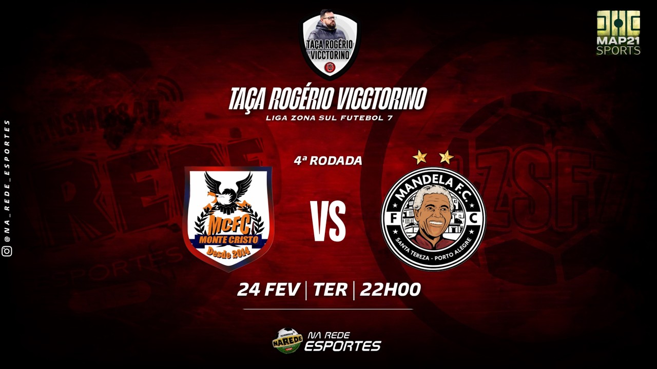 4ª RODADA TAÇA ROGÉRIO VICCTORINO - Monte Cristo FC x Mandela FC