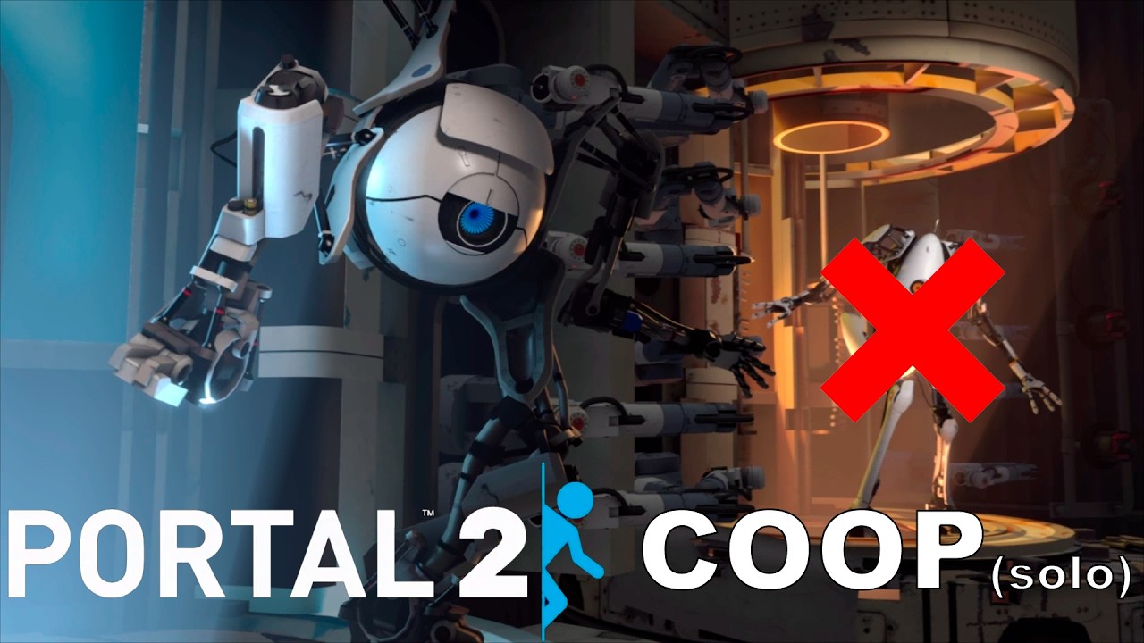 Portal 2 Играю КООП(на самом деле соло)