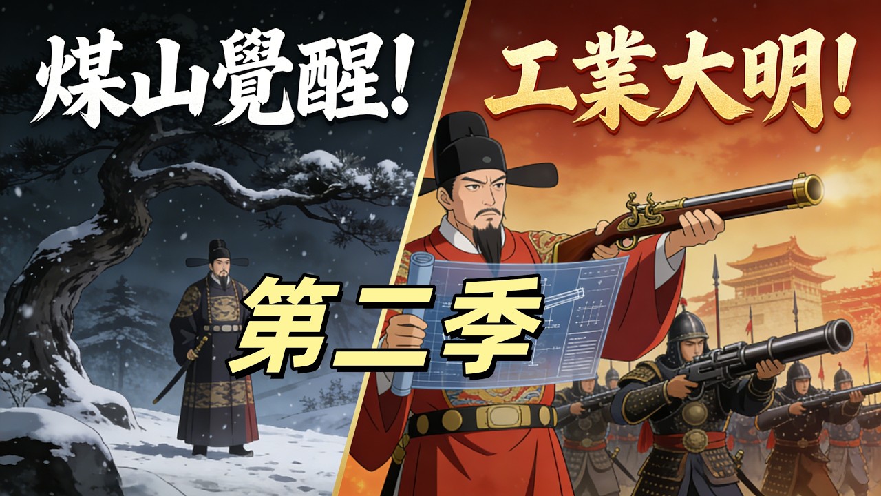 【第二季】✅️理工男穿越崇禎，從煤山歪脖子樹下覺醒！用物理模型重構大明，燧發槍橫掃滿清！#短劇