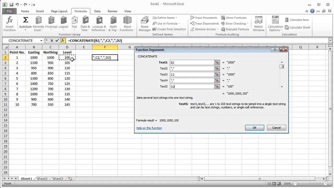 Import Excel points to AutoCAD