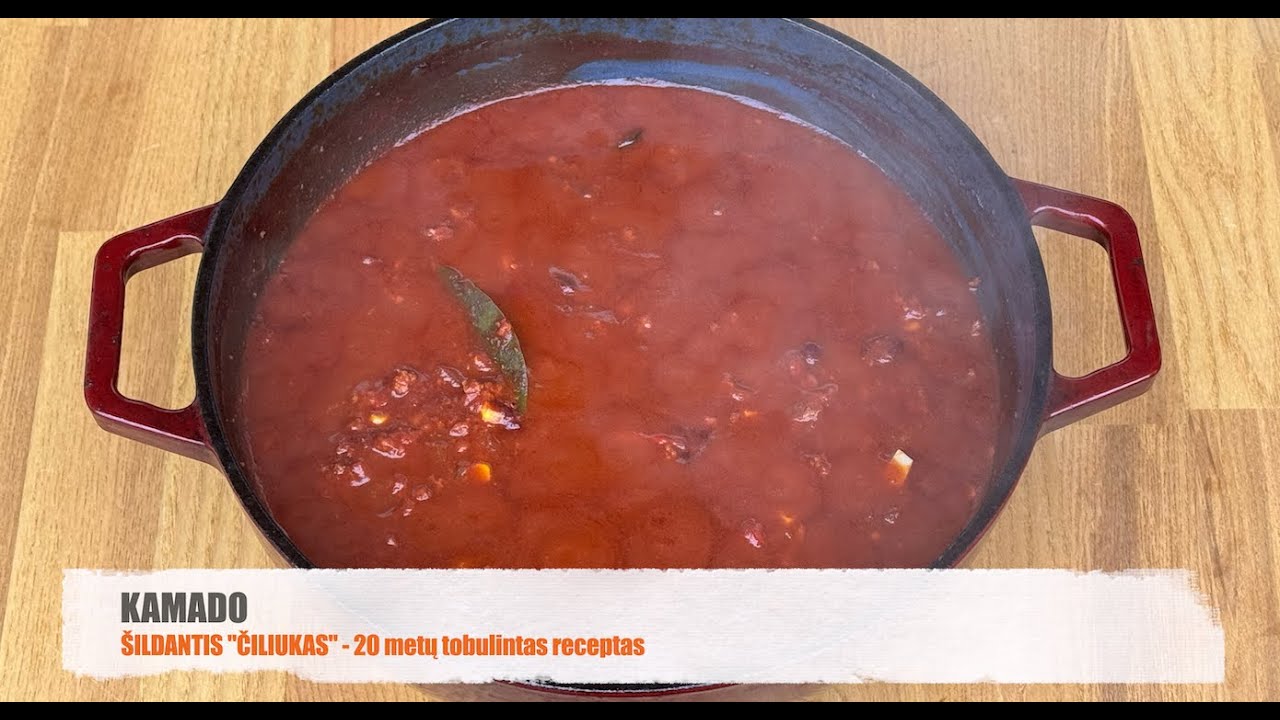 Kamado receptas: šildantis čili troškinys - 20 metų tobulintas receptas