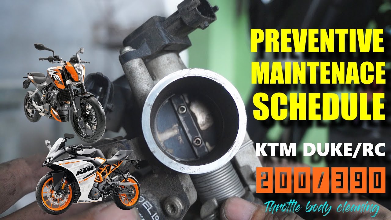 KTM DUKE/RC 200/390 Preventive Maintenance Schedule (PMS) - Cleaning Throttle Body and Fuel Injector