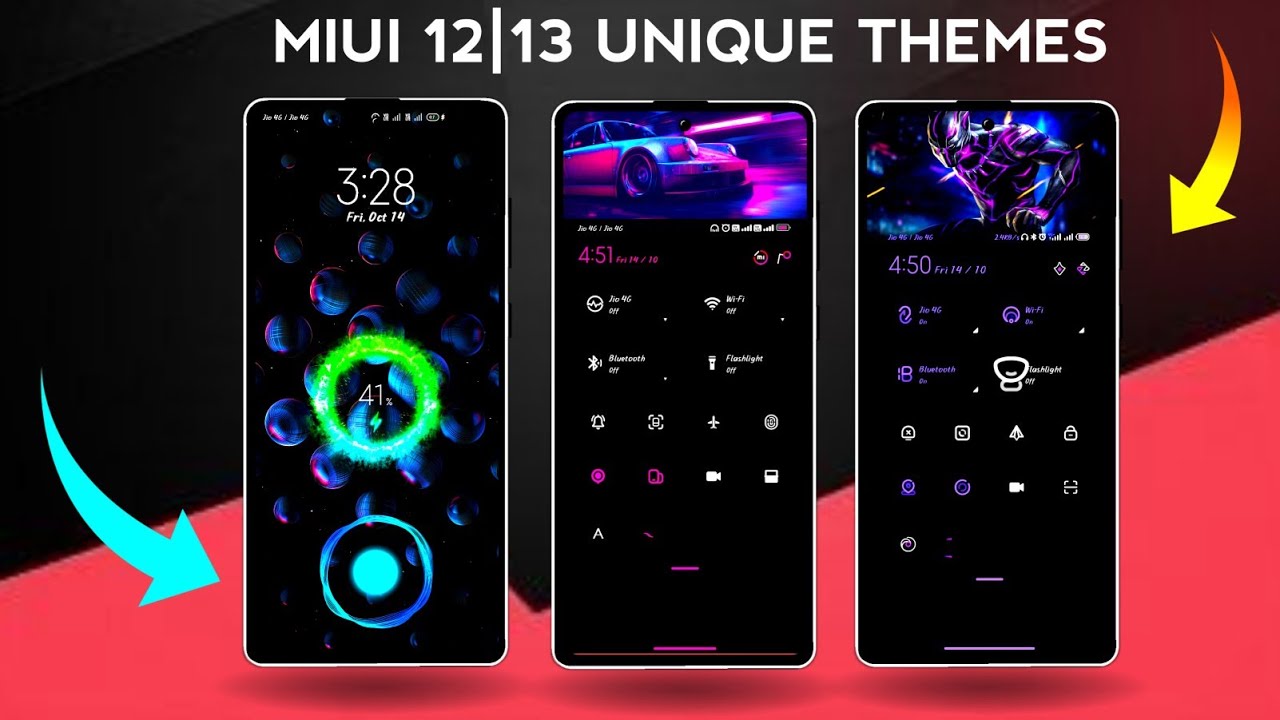 MIUI 13 Top 3 Theme | Change control center & Best Lock Screen Themes | Free download