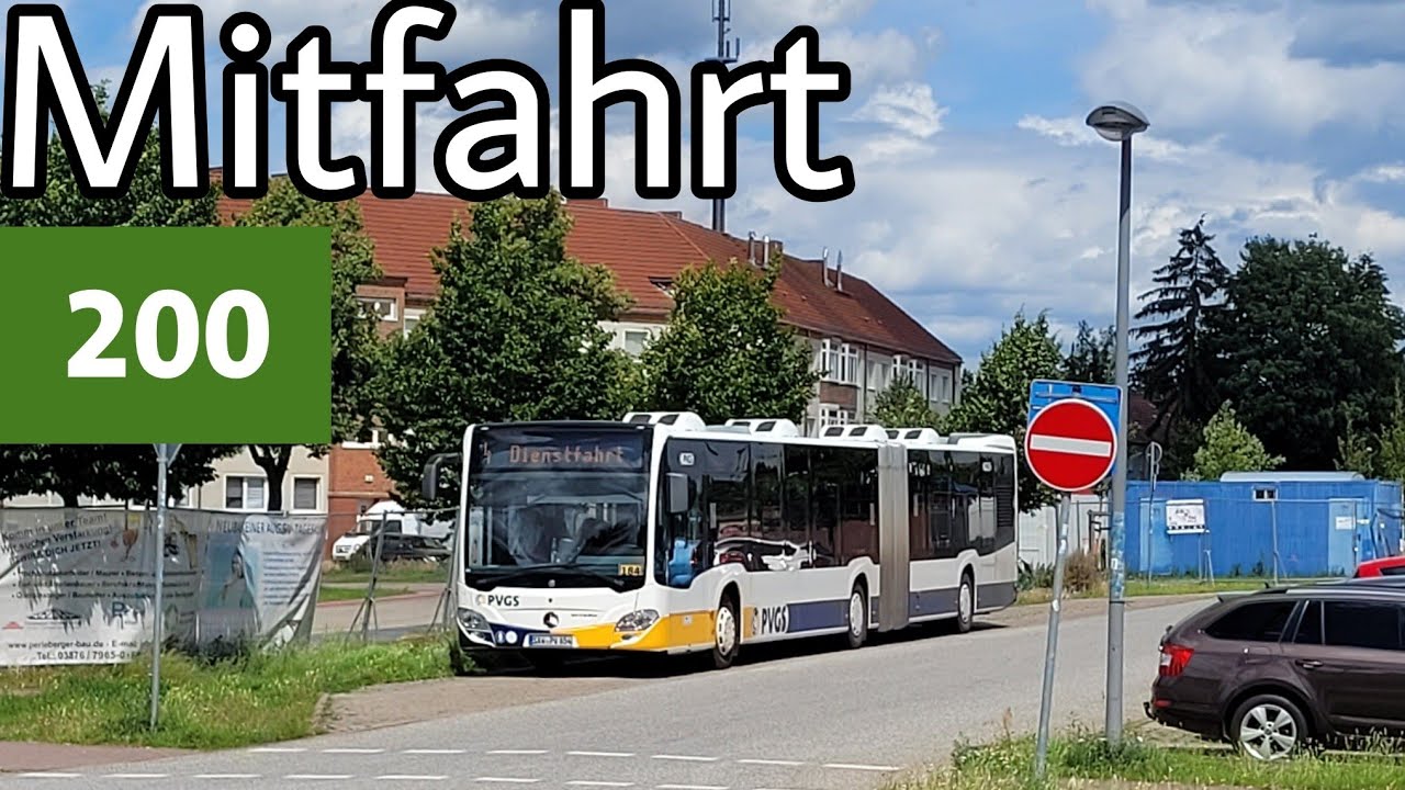 Mitfahrt | Mercedes-Benz Citaro C2 GÜ | Linie 200 | Wittenberge, ZOB - Salzwedel, ZOB