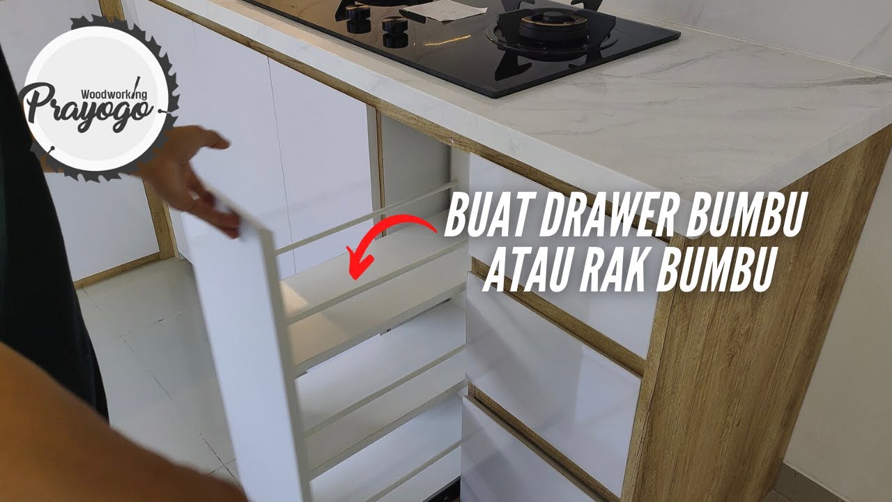 CARA BUAT DRAWER RAK BUMBU KITCHEN SET