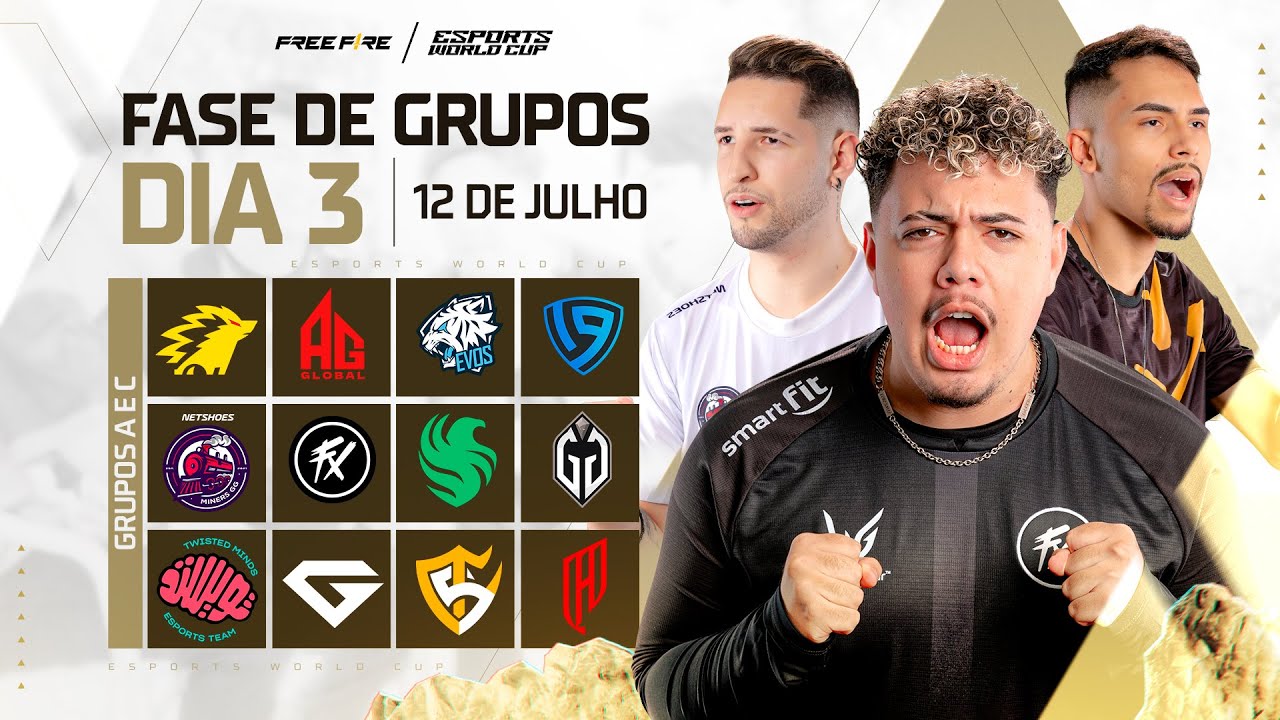 EWC: FREE FIRE | RODADA 3 - COPA DO MUNDO DE ESPORTS 🏆 #FREEFIRE