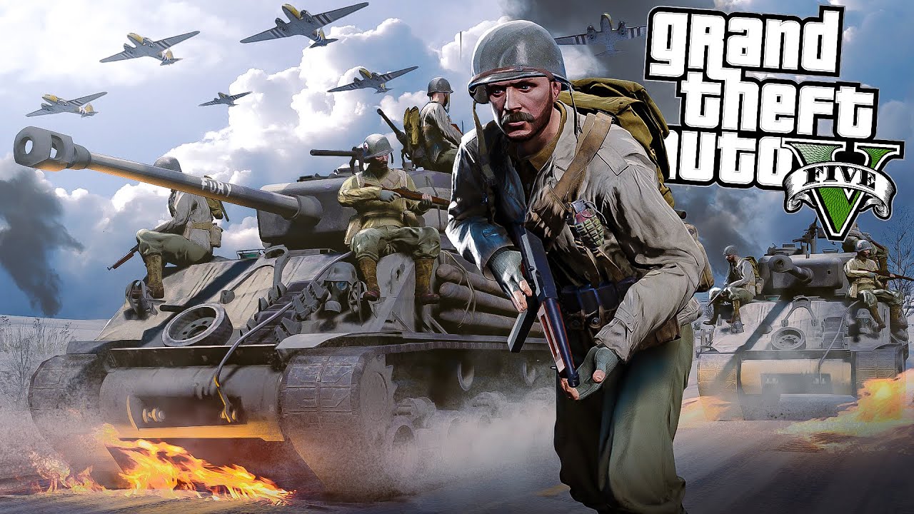 ВТОРАЯ МИРОВАЯ ВОЙНА ТОТАЛЬНАЯ ВОЙНА в GTA 5 RP!