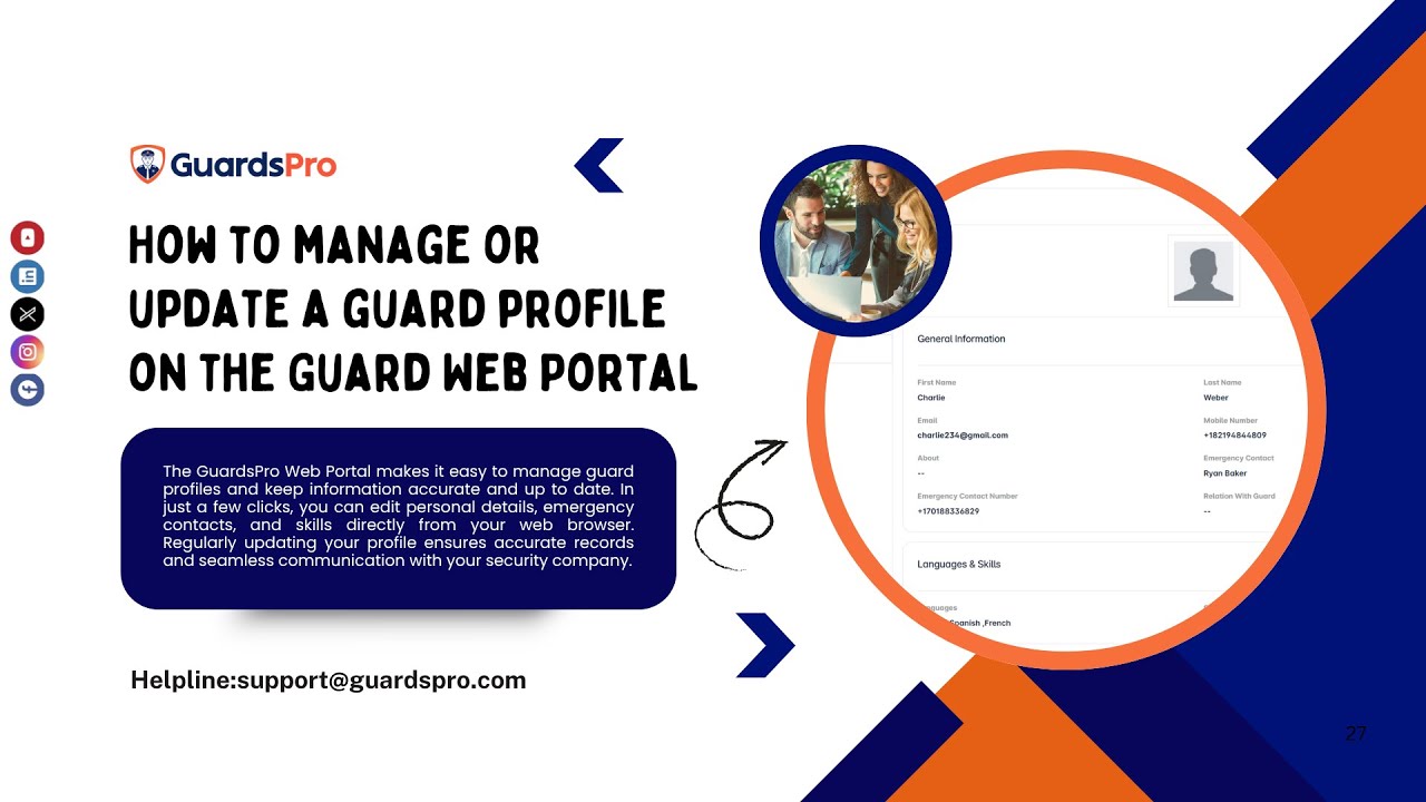 How to Manage or Update a Guard Profile on the Guard Web Portal? - GuardsPro Support Center Video