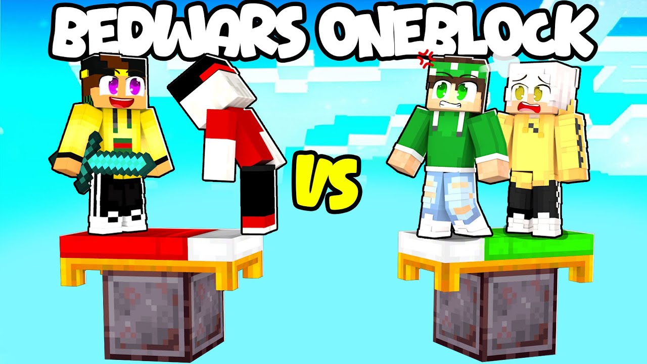 BEDWARS 2 vs 2 IN UN SOLO BLOCCO - LOCO e MARCY vs NICO e ZEYXON - MINECRAFT ITA